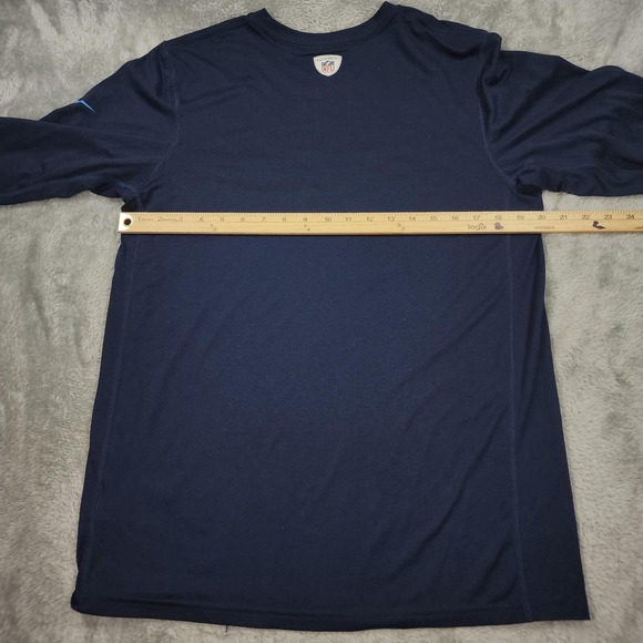Tennessee Titans Shirt‎ Mens Medium NFL Football Dri Fit Training Nike Polyester - Picture 8 of 13